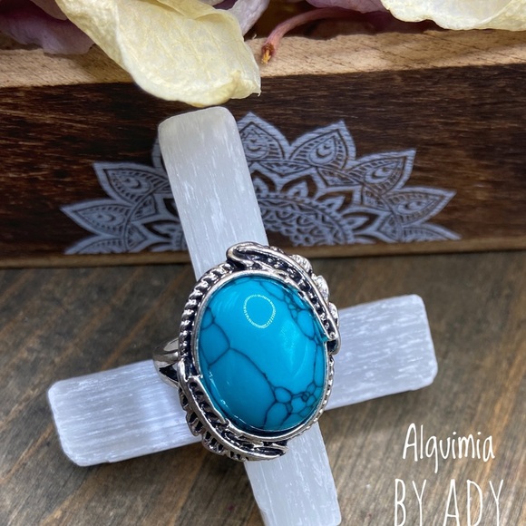 Alquimia Turquoise and Silver Ring - Picture 1 of 6